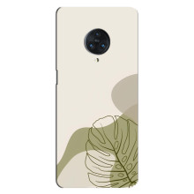 Силиконовый чехол с принтом в цветах на Vivo Nex 3 – Монстера зелёная