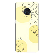 Силиконовый чехол с принтом в цветах на Vivo Nex 3