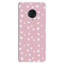 Чехол с розовым рисунком для Vivo Nex 3 – Сердечки на розовом