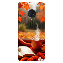 Чехол с уникальным дизайном «Осень с кофе» для Vivo Nex 3 – Кофе и дождь