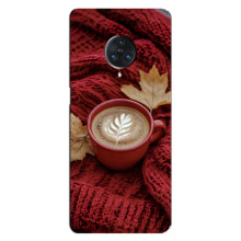 Чехол с уникальным дизайном «Осень с кофе» для Vivo Nex 3 – Кофе на пледе