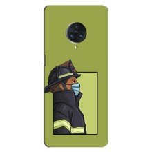 Силиконовый бампер (Работники) на Vivo Nex 3 – Пожарник