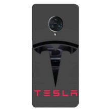 Силіконовий бампер з картинкою машини на Vivo Nex 3 – Logo TESLA