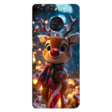 Яркий чехол для Vivo Nex 3 с Зимними Оленятами – Олень в шарфе
