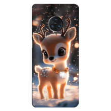 Яркий чехол для Vivo Nex 3 с Зимними Оленятами – Оленёнок