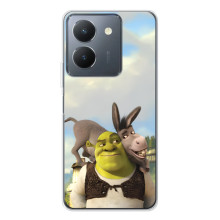 Чехол с мультфильмом Шрек на Vivo S30 Pro Mini – Шрек и осел