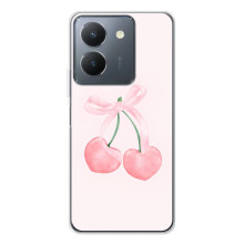 Чехол с розовым рисунком для Vivo S30 Pro Mini – Розовые вишни