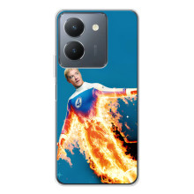 Чехол с принтом Фантастическая четверка для Vivo S30 Pro Mini – Человек-Факел