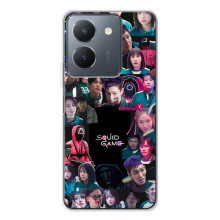Чехол Гра в кальмара для Vivo S30 Pro Mini – Коллаж игры кальмара