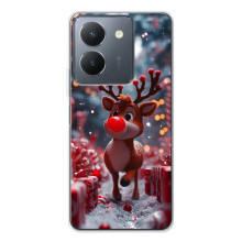 Яркий чехол для Vivo S30 Pro Mini с Зимними Оленятами – Олень среди подарков
