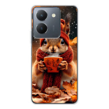 Друкований чохол 'Звірята з кавою' для Vivo S30 Pro Mini – Білка з кавою