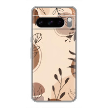 Чохол з квітковим принтом на 

ВіВО S50 Pro міні 
 – Коричневі квіти