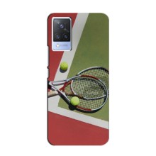 Чехлы с принтом Спортивная тематика для Vivo S9 (Ракетки теннис)