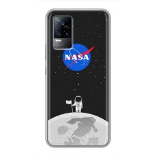 Силиконовый бампер с принтом "Наса" на Vivo S9 (Космонавт NASA)