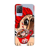 Бампер для Vivo S9 с картинкой "Песики" – Грустная собака