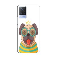 Бампер для Vivo S9 с картинкой "Песики" (Собака Король)