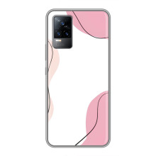 Чохол квітковий дизайн для Vivo S9 – Рожевий фон