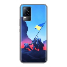 Чохол з українським воїном на Vivo S9 – Український прапор