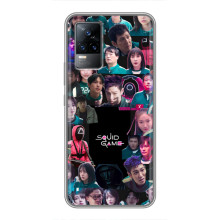 Чохол Гра в кальмара для Vivo S9 – Колаж гра кальмара