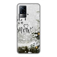 Новогодние, Праздничные Чехлы для Vivo S9 - 2024 год (Let it snow)