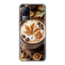 Чехол с уникальным дизайном «Осень с кофе» для Vivo S9 – Пряный кофе