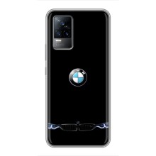 Силиконовый бампер с картинкой машины на Vivo S9 (Черный BMW)