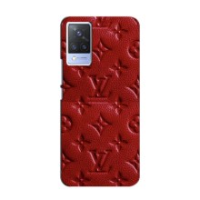 Текстурный Чехол Louis Vuitton для Виво С9 (Красный ЛВ)