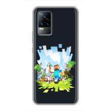 Чехол Майнкрафт на Vivo S9e (AlphaPrint) Minecraft (персонажи Minecraft)