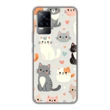 Чохол з малюнком кіт на Vivo S9e – Колаж котів