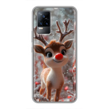 Яркий чехол для Vivo S9e с Зимними Оленятами