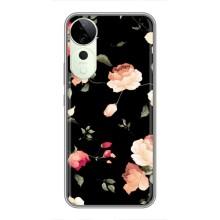 Чехлы с Цветами для Vivo T3 Ultra (VPrint) (Розочки)