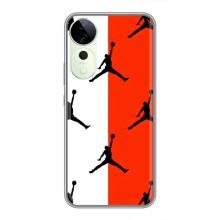 Чехлы для Vivo T3 Ultra - с картинкой JORDAN (AlphaPrint) (Лого Джордан)