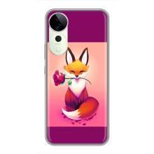 Чохли з картинкою Лисичка для Vivo T3 Ultra (VPrint) – Лиса з трояндою