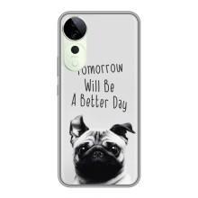 Чохли з собаками для Vivo T3 Ultra (VPrint) – Смішний Мопс