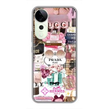 Чехол (Dior, Prada, YSL, Chanel) для Vivo T3 Ultra (Бренды)