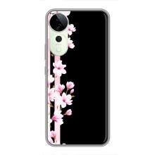 Чехол для Виво Т3 Ультра - с принтом (Дизайнерские) (AlphaPrint) (Цветочки)
