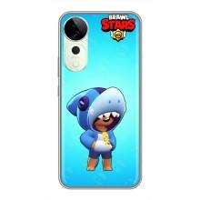 Чехол для Vivo T3 Ultra Бравл Старс (VPrint) – Леон акула