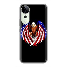 Чохол Прапор USA для Vivo T3 Ultra – Крила США