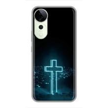 Чехол для Vivo T3 Ultra (AlphaPrint) - (Христианские) (Крест и город)