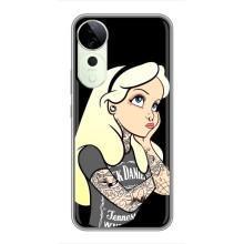 Чехол с печатью для Vivo T3 Ultra - (Мода) (AlphaPrint) (Девочка в тату)