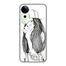 Чехол с печатью для Vivo T3 Ultra - (Мода) (AlphaPrint) (Фото девочки)