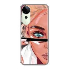 Чехол с печатью для Vivo T3 Ultra - (Мода) (AlphaPrint) (Макияж)