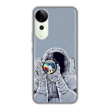 Чехол NASA для Vivo T3 Ultra (AlphaPrint) (Космонавт фото)