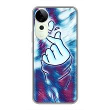 Чохол з принтом для Vivo T3 Ultra (AlphaPrint - Знак сердечка) – Радужне серце