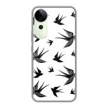 Чехол с птицами на Vivo T3 Ultra (VPrint) – Ласточки