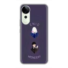 Чехлы Венсдей на Vivo T3 Ultra Уэнсдей (AlphaPrint) (Уэнздей и подруга)