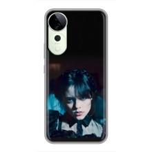 Чехлы Венсдей на Vivo T3 Ultra Уэнсдей (AlphaPrint) (взгляд Уэнздей)