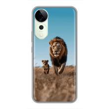 Чехол Король лев на Vivo T3 Ultra (Мусафа и Симба)