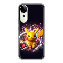 Чехол с Пикачу на Vivo T3 Ultra – Пикачу с мячом