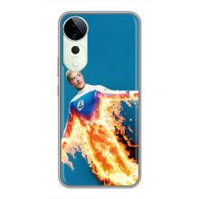 Чохол з принтом Фантастична четвірка для Vivo T3 Ultra – Людина-факел